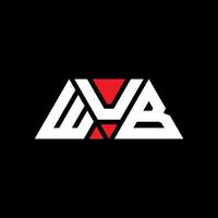 diseño de logotipo de letra de triángulo wub con forma de triángulo. monograma de diseño del logotipo del triángulo wub. plantilla de logotipo de vector de triángulo wub con color rojo. logo triangular wub logo simple, elegante y lujoso. wub