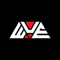 wue diseño de logotipo de letra triangular con forma de triángulo. monograma de diseño del logotipo del triángulo wue. wue plantilla de logotipo de vector de triángulo con color rojo. logo triangular wue logo simple, elegante y lujoso. cómo