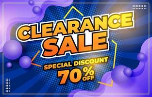 Clearance Sale Promotional Poster Concept vector