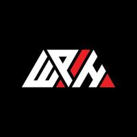 WPH triangle letter logo design with triangle shape. WPH triangle logo design monogram. WPH triangle vector logo template with red color. WPH triangular logo Simple, Elegant, and Luxurious Logo. WPH