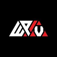 WPV triangle letter logo design with triangle shape. WPV triangle logo design monogram. WPV triangle vector logo template with red color. WPV triangular logo Simple, Elegant, and Luxurious Logo. WPV