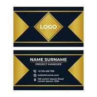 Modern Creative and Clean Corporate Business Card Design Template vector