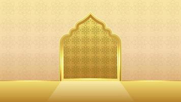 Luxury Arabic Islamic Background Design vector