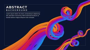 Modern abstract colorful fluid background design vector