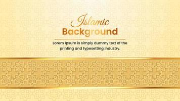 Luxury Arabic Islamic Background Design vector