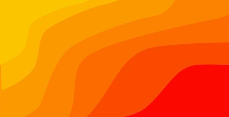 Orange Abstract waves background template.