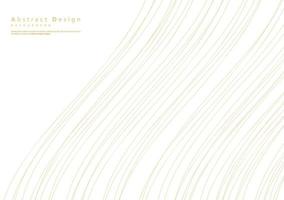 Line golden wave background. Luxury style. Tech pattern. Curved wavy line, smooth stripe. Vector illustration.