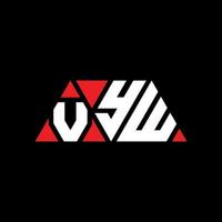 VYW triangle letter logo design with triangle shape. VYW triangle logo design monogram. VYW triangle vector logo template with red color. VYW triangular logo Simple, Elegant, and Luxurious Logo. VYW