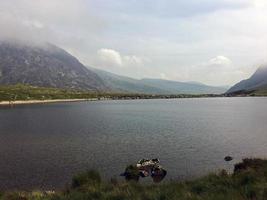 A view of the Wales countryside in Snowdonia near Lake Ogwen photo