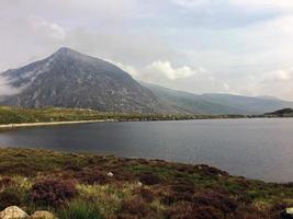 A view of the Wales countryside in Snowdonia near Lake Ogwen photo