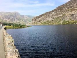 A view of the Wales countryside in Snowdonia near Lake Ogwen photo