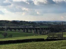 A view of the Hewnden Viaduct in Yorkshire photo