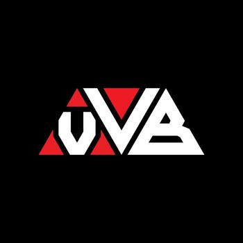 VVB triangle letter logo design with triangle shape. VVB triangle logo design monogram. VVB triangle vector logo template with red color. VVB triangular logo Simple, Elegant, and Luxurious Logo. VVB