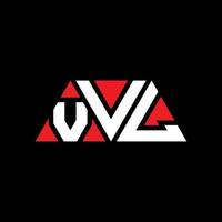 VVL triangle letter logo design with triangle shape. VVL triangle logo design monogram. VVL triangle vector logo template with red color. VVL triangular logo Simple, Elegant, and Luxurious Logo. VVL