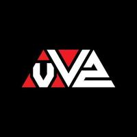 Diseño de logotipo de letra triangular vvz con forma de triángulo. monograma de diseño del logotipo del triángulo vvz. plantilla de logotipo de vector de triángulo vvz con color rojo. logotipo triangular vvz logotipo simple, elegante y lujoso. vz
