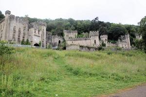 Abergele in Wales in the UK in May 2015. A view of Gwrych Castle photo