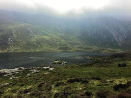 A view of the Wales countryside in Snowdonia near Lake Ogwen photo