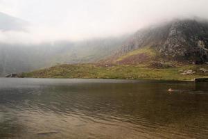 A view of the Wales countryside in Snowdonia near Lake Ogwen photo