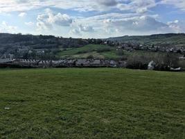 una vista del viaducto de hewnden en yorkshire foto