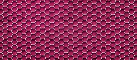 Pink grass soccer field with hexagonal goal pattern background. 3d render photo