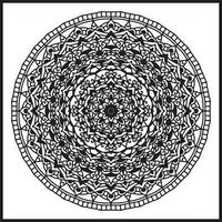 patrón de mandala de flores. adorno de círculo decorativo en estilo étnico oriental. vector