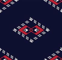 Geometric ethnic texture embroidery design for Blue background or wallpaper and clothing,skirt,carpet,wallpaper,clothing,wrapping,Batik,fabric,sheet DARK BLUE background Vector, illustration vector