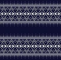 Seamless Geometric ethnic texture embroidery with Dark Blue background design for wallpaper and skirt,carpet,wallpaper,clothing,wrapping,Batik,fabric,sheet Vector,illustration vector