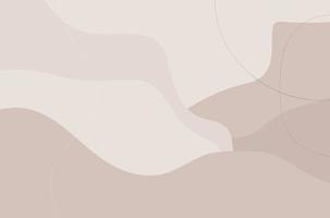 una cura abstracta de diseño de plantillas elegantes en color pastel, con formas y líneas modernas en modo de colores pastel desnudos, fondo neutro en plantillas minimalistas e ilustración vectorial contemporánea vector