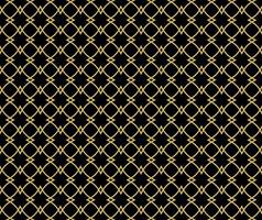 Abstract. Geometric seamless pattern gold-black background. vector. vector