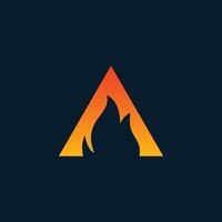 un diseño de logotipo de fuego vector