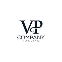 diseño de logotipo vp vector