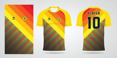 colorful jersey sport design template vector