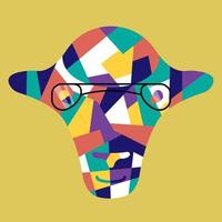 Colorful sheep design vector