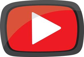 Play button icon. Video sign. Media player video. Vector illustration