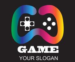 Gaming controller logo design vector illustration