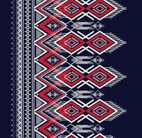 Geometric ethnic texture embroidery design for Blue background or wallpaper and clothing,skirt,carpet,wallpaper,clothing,wrapping,Batik,fabric,sheet DARK BLUE background Vector, illustration vector