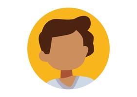 young boy face illustration design vector