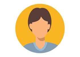 young boy face illustration design vector