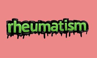 RHEUMATISM writing vector design on pink background