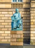 HDR David Hume statue photo