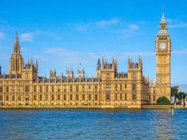 hdr casas del parlamento en londres foto