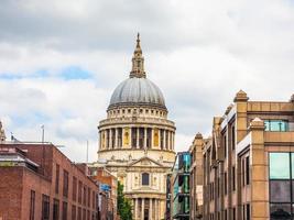 hdr catedral de san pablo en londres foto