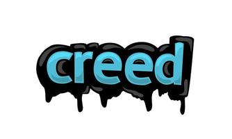 CREED writing vector design on white background