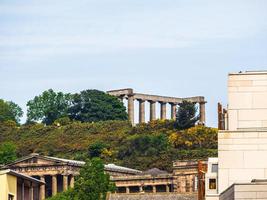 HDR Calton Hill in Edinburgh photo