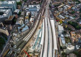 HDR Aerial view of London photo