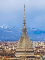 hdr mole antonelliana en turín foto