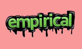 EMPIRICAL writing vector design on pink  background
