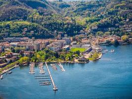 HDR Aerial view of Como photo