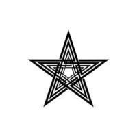 Star Shape for Logo, Icon, Symbol, Pictogram or Graphic Design Element. Vector Illustration