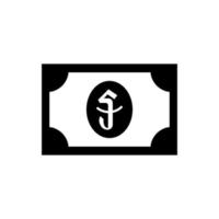 Cambodia Currency Icon Symbol, KHR, Riel Money Paper. Vector Illustration